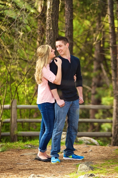 An engagement photo